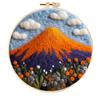 CHENISTORY DIY Wool Needle Felting Kit Creative Felt Landscape Picture Creative Felting Painting Handmade For Beginners Set