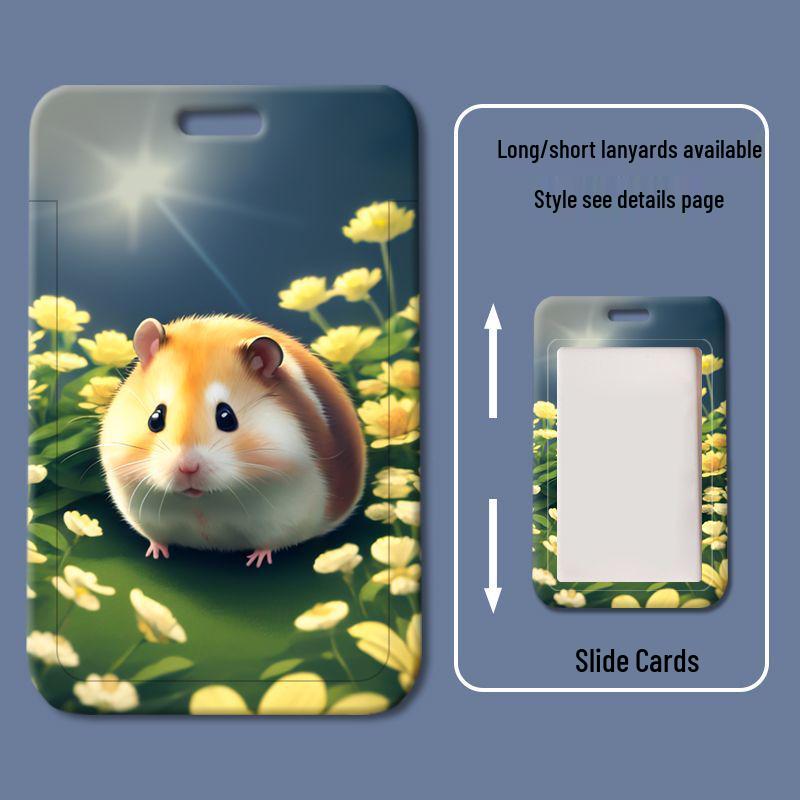 Cute Hamster Student ID & Meal Card Holder