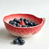 Self Spinning Berry Washing Bowl Perforated Draining Large Capacity Ceramic Fruit Washer Easy To Clean Time-Saving