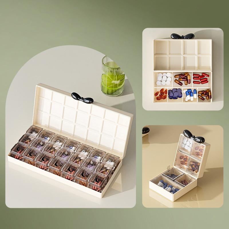 Portable Medicine Box Seven Days A Week Medicine Storage And Packaging Portable Medicine Dispenser Medicine Reminder Storage Box