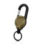 [Marcea] Reel Keychain with Carabiner, Multifunctional, Ultra Lightweight, Stretchable Reel