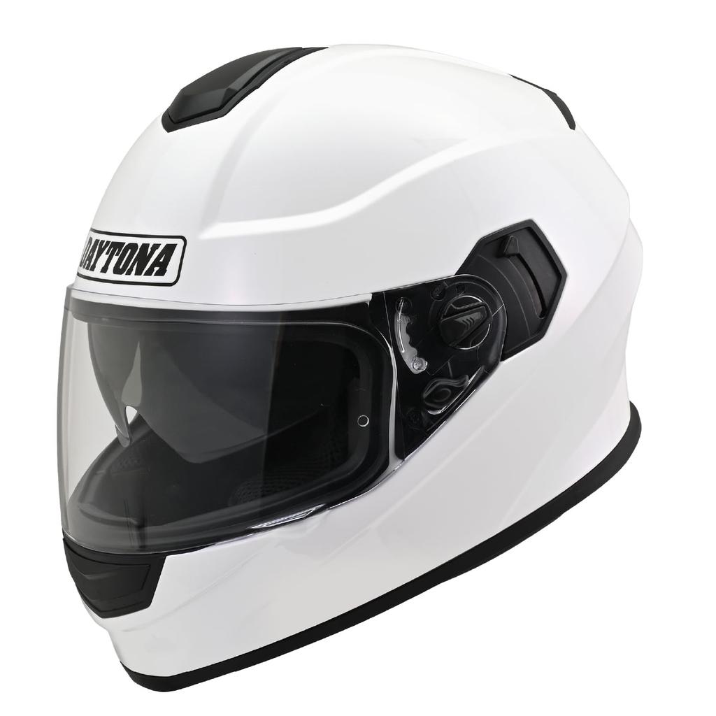 Daytona Motorcycle Helmet Full Face SG Standard Pinlock Seat Included Inner Visor Equipped White M Size 46489 ABS+PC DN-002CP (57-58cm)