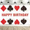 Gamble Casino Poker Dice Birthday Party Banner Backdrop Background LasVegas Casino Night Carnival Adults Birthday Supplies Decor90