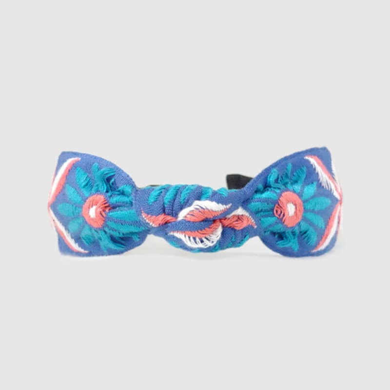 LALA Ethnic Flower Imported Hairband - Blue
