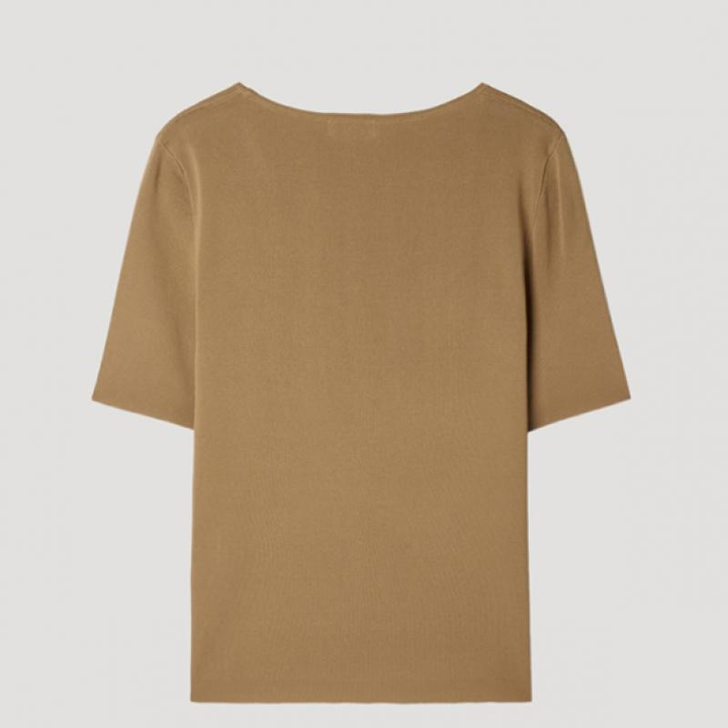 [She S miSS] Square Neck Rib Knit Top SSkpop22210 Ca