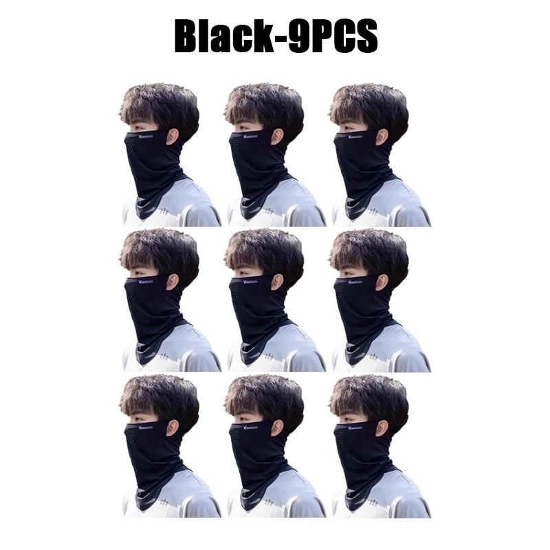 Unisex UV Protection Outdoor Neck Wrap Cover Sports Sun Proof Bib Ice Silk Mask Face Cover Neck Wrap Cover Sunscreen Face Scarf
