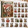 Christmas Countdown Calendar Animal Advent 2026, 2D Box with Kids Party Favors Acrylic Dog Pendants, Festive Tree Hanging Decor, Holiday Gift
