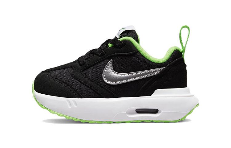 

Nike Air Max Dawn Cushioning, Wear Resistant Low top Toddler Shoes Black Silver Infant And Toddler DC9319-001 25