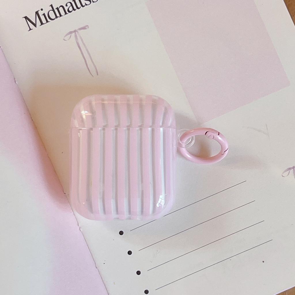Minimalist striped Apple AirPods Pro 1 Bluetooth earphone 1 protective case soft shell earphone shell 1st generation 1