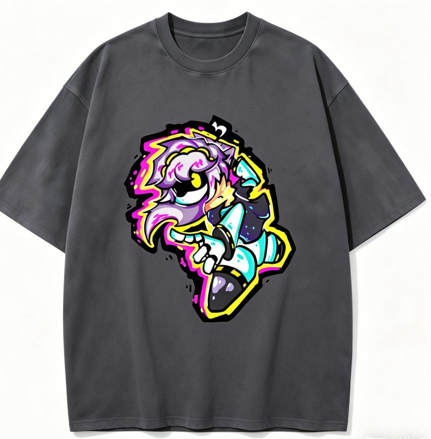 MURDER DRONES Anime Lover Washed T-shirt Year round clothing high quality personality Clothes Plus Size Unisex New Model Couples tee