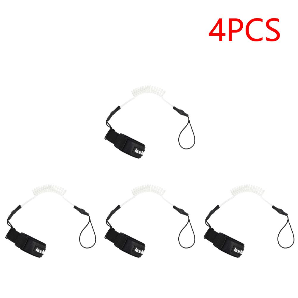 Coiled Bodyboarding Leash TPU Material Strong Cord Stand UP Paddle Board Leg Rope Stretchable for Fishing Tools Rods Strap