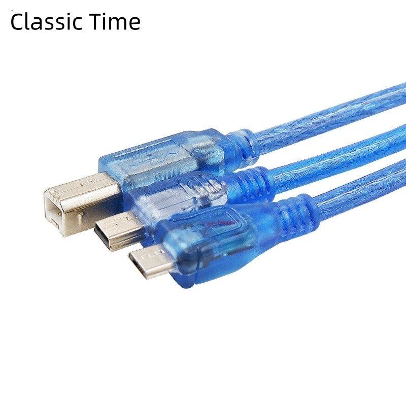 Mini / Micro / Square USB Cable for Arduino for UNO R3,Mega 2560,Nano,Due R3,Leonardo,Pro micro,Pro Mini Board 30CM
