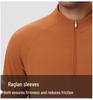 Men's Lightweight Half-Zip Long Sleeve Fitness and Running Top for Autumn & Winter