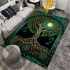 Moonlit Tree of Life Rug, Elegant Decor Design Suitable for use as an anti-slip game mat for living room and bedroom sofas