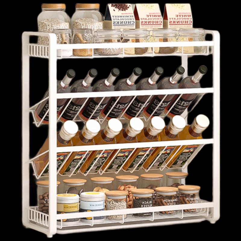 Modern Carbon Steel Countertop Spice Rack