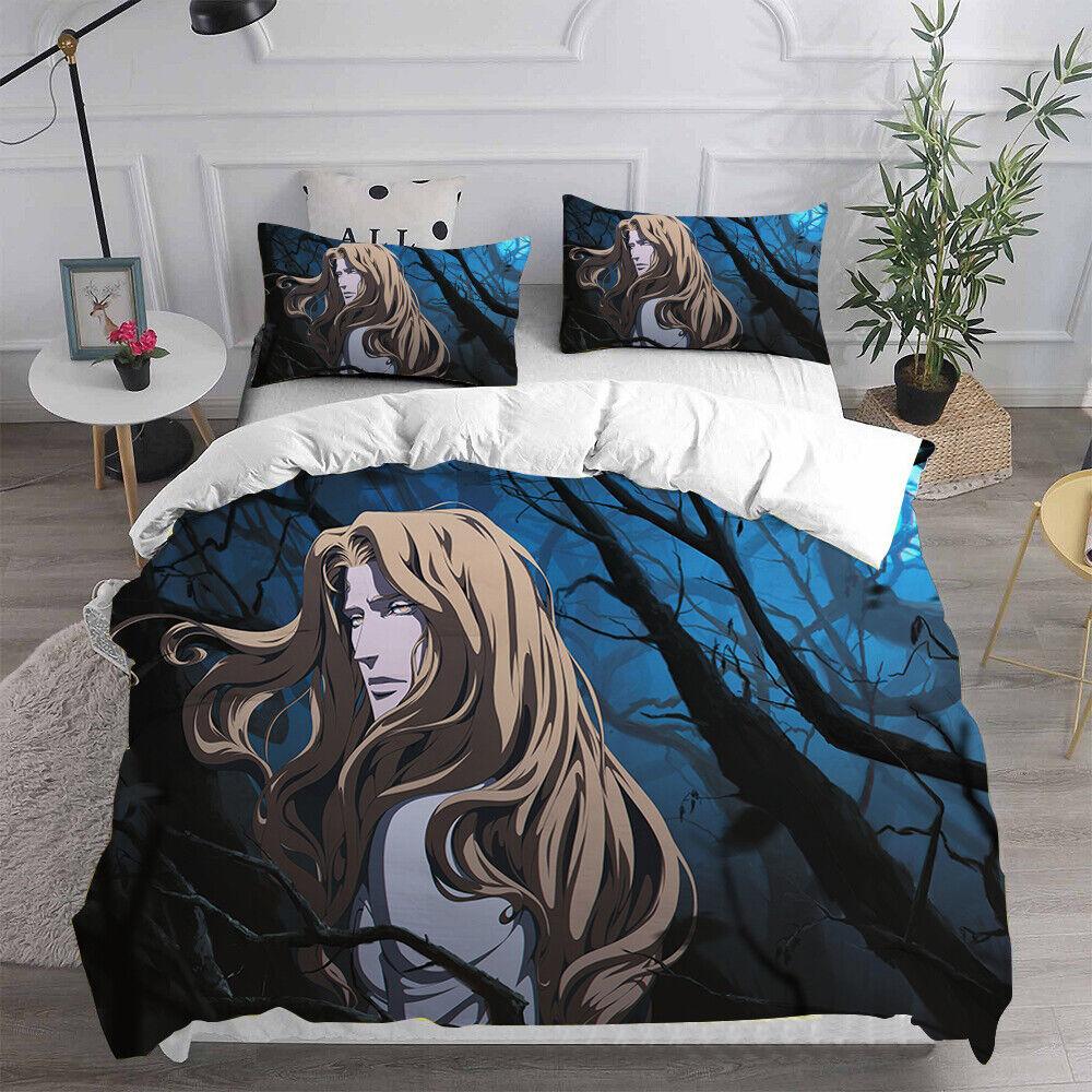 Cosplay Castlevania Trevor Belmont 3D Duvet Cover Bedding Set Pillowcase Quilt