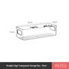 Transparent Kitchen Cabinet Organizer and Under-Sink Storage Box for Snacks and Sundries