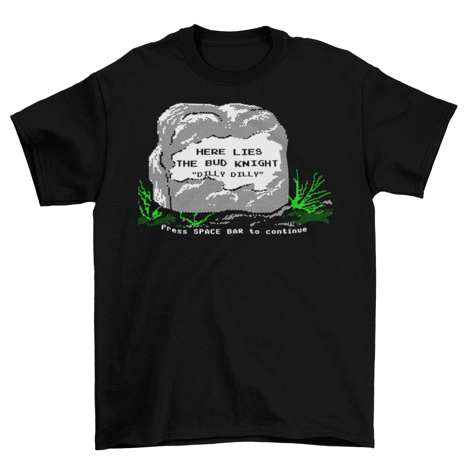 Bud Knight Oregon Trail T-Shirt Unisex Adult Funny Sizes Cotton Bud Light New L