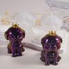 Crown Scarf Puppy Silicone Mold 3D Dog Shape Candle Mold DIY Handmade Scented Candle Resin Mould Reusable Craft Tool