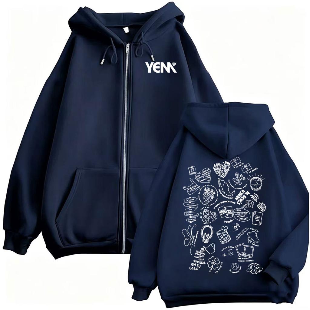 Morat Uafsluttede Sager Yem Lynlås Hættetrøjer Herre Harajuku Hip Hop Sweatshirt Jakke Frakker Afslappede Pullovere