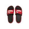 Puma Royalcat Comfort Sandals Unisex Velcro Rubber Sole Slides Black Red 372280-07