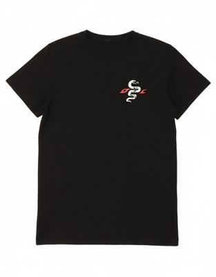 DIESEL Mens Graphic  Top Black Cotton DY70 Unisex T-Shirt