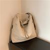 Solid Color Versatile Shoulder Bag Oxford Cloth Drawstring Shoulder Bag  Summer Popular