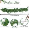 High-End Christmas Wreath with Pine Needles & Cypress Leaves - Wall, Staircase & Door Hanging Ornaments