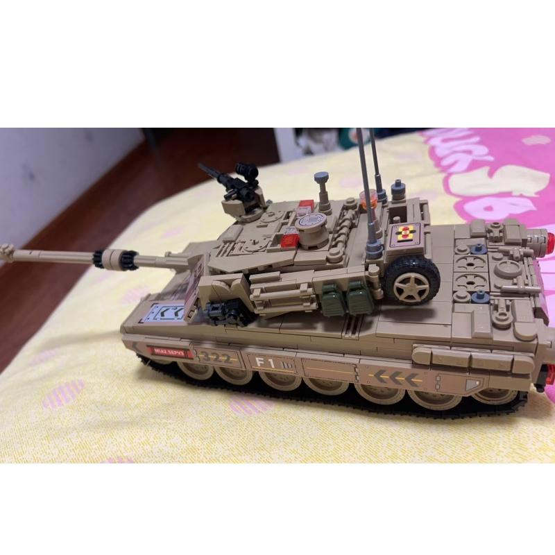 1002PCS Military Series Classic War M1 Main battle Tank Building Blocks Model Bricks WW2 Creative Toys Sets for Boys Adult Gifts