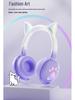 Cross-Border RGB Cat Ear Bluetooth Headphones KE-28 with Mic