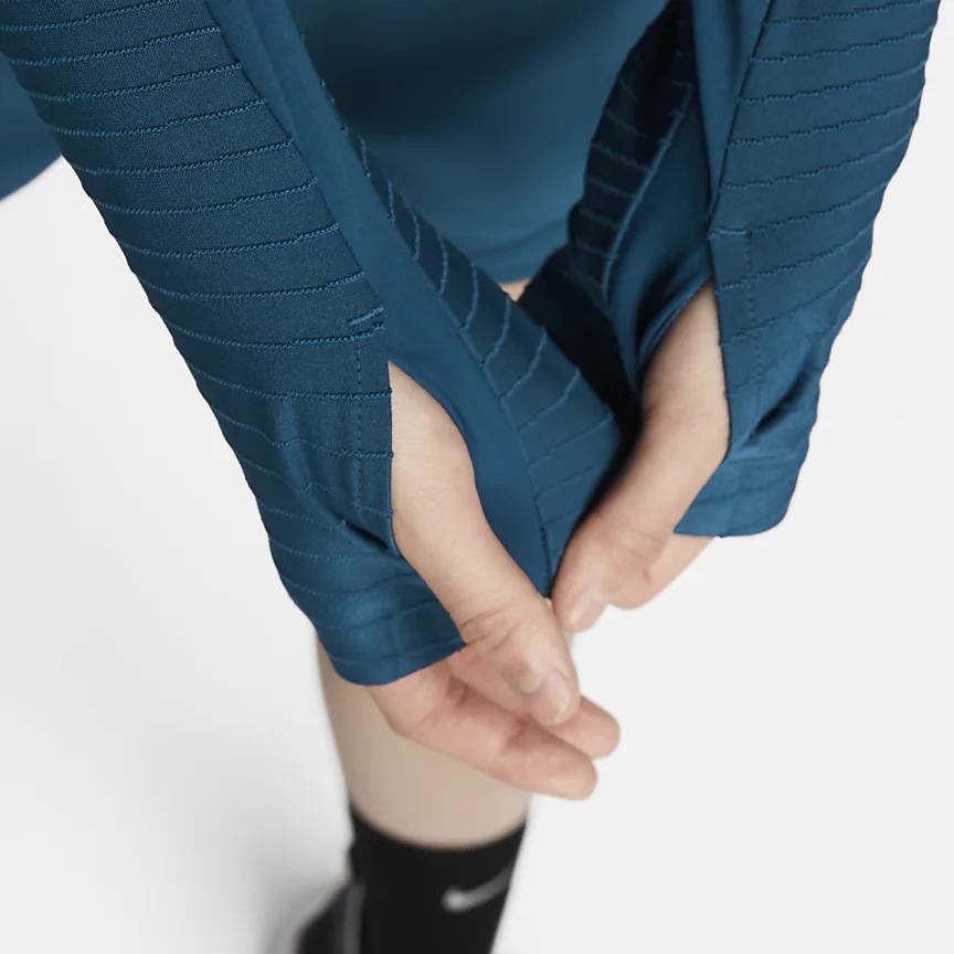 Nike FW22 Solid Color Sport Casual Hoodie Women Tops Dark-Blue DQ6650-460