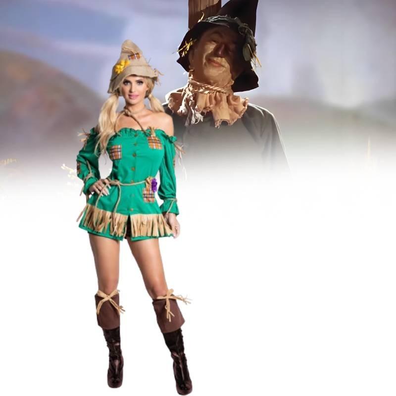 The Wizard Of Oz Scarecrow Cosplay Costume Adult Dress Stage Performance Gift