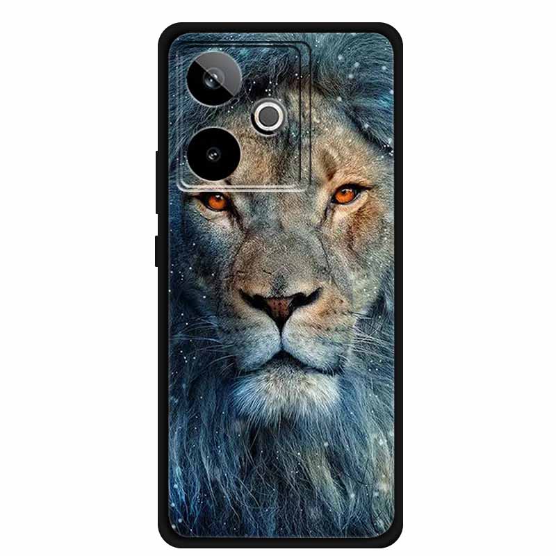 For Realme GT 7T GT7 Case Cool Animal Protective Silicone Back Cover Cases For Realme GT 7 Black Phone Funda Realme GT 7T Coque