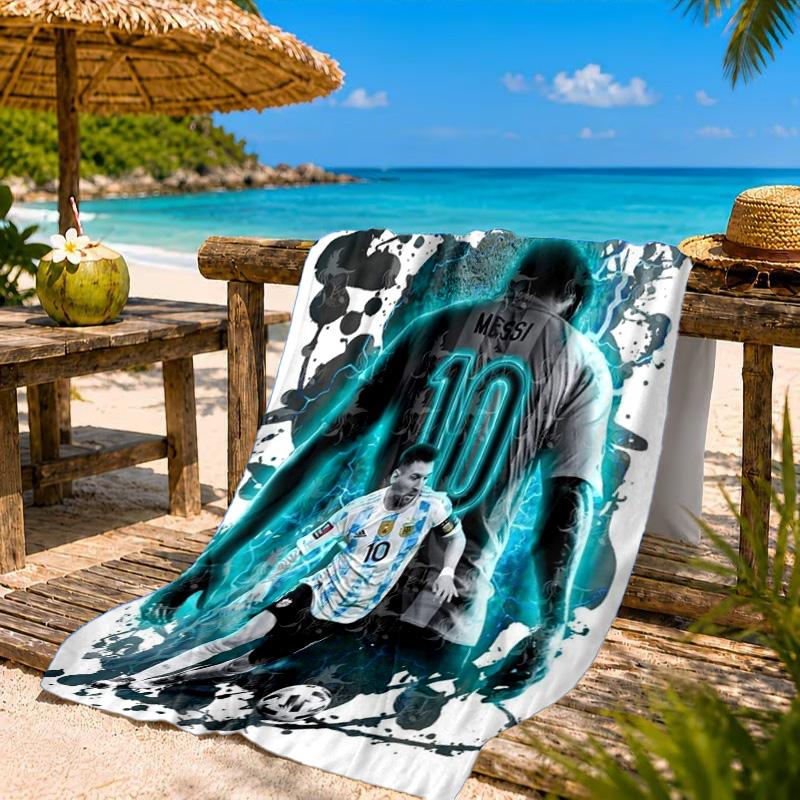 World Cup Celebration Messi Beach Towel, Quick-drying, Easy To Care For, Suitable for Both Fitness and Beach Vacations,Sports Essential