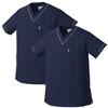 Mizuno Medical Highly Industrially White MZ0092 AMZ0092 M Scrubs, 2-Pack, Dual-Use, Durable, Easy-Care, Piping, Stretch, Anti-Static, Deodorizing,