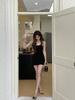 2026 Spring/Summer Sexy Slimming Back-shaping Vest Dress with Hollow-out Pleated Short Skirt