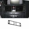 For Benz C-Class 2007-2010 ABS Carbon Fiber Interior Cover Steering Wheel Trim