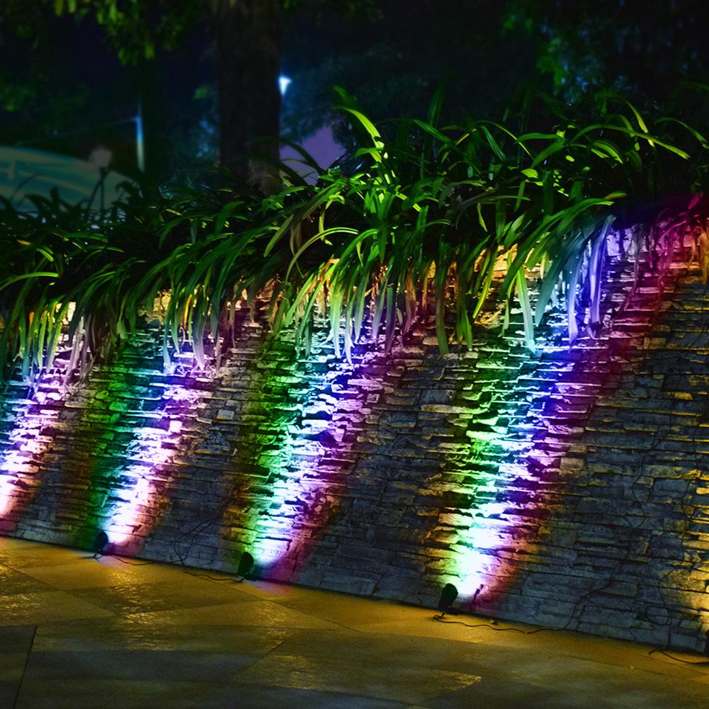 Solar Pond Lights IP68 Waterproof Submersible LED Lights Adjustable Angle Solar Spot Lights 3 Light Modes for Pool Tree Walkway