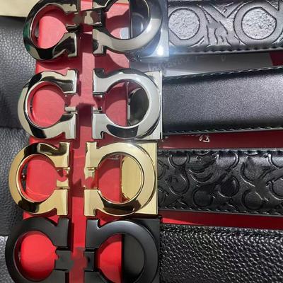 Modern Men's Leather Belt - Genuine Cowhide for Casual and Trendy Wear