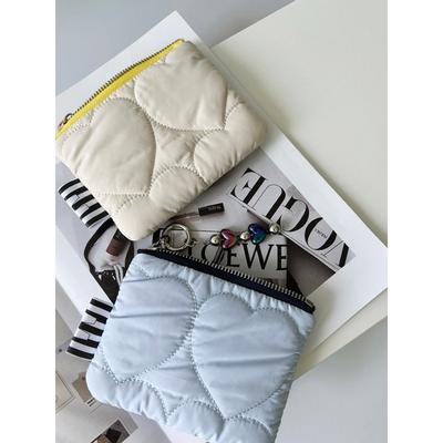 THEHEE Heart Quilting Mini Pouch Bag