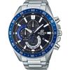 Edifice Men's Chronograph Quartz Watch Silver Blue Standard Sports