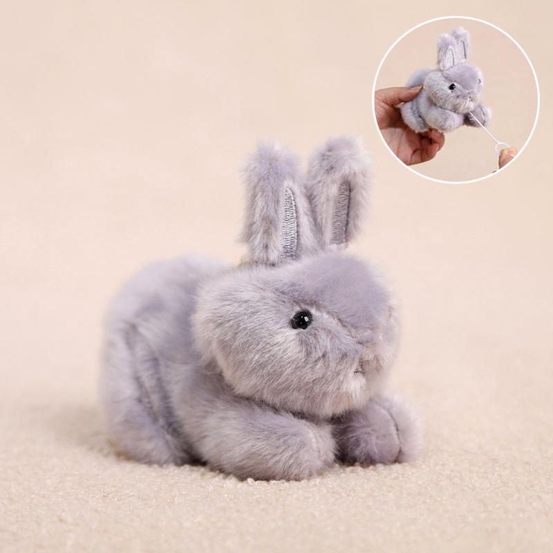 Plush Bunny Keychain With Pullopen Ears For Girls And Boys Accessories