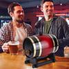3L Household Wooden Barrels with Bracket Wine Storage Containers Large Capacity Vintage Beer Brewing Tools for Family Gatherings