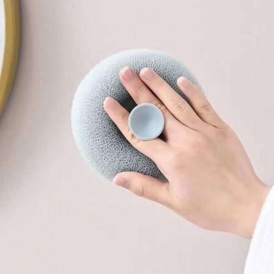 Sunflower Suction Cup Bath Scrub Sponge Deep Exfoliating Massage Skin Pampering Bath Sponge Shower Gel Foam Maker