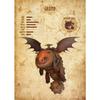 Vintage Art Dragon Species Posters and Prints Canvas Paintings Retro Anime Dragon Wall Art Pictures for Home Wall Decor Mural
