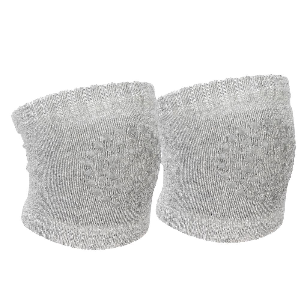 Baby Crawling Knee Pads AntiSlip Baby Walking Knee Pads Protectors for Toddler(Gray )