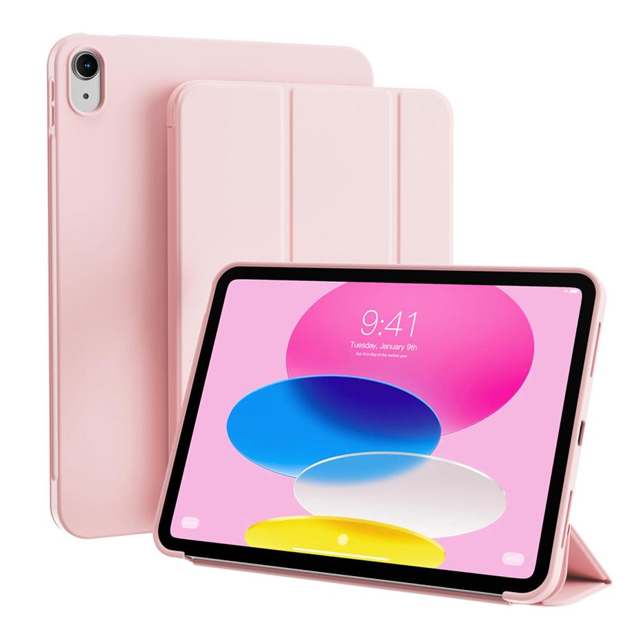 For iPad (A16) 11th 10th Generation Case 10.9 / 11 , Magnetic Flip Smart Cover Slim Trifold Auto Wake/Sleep Case