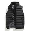 Men's Cotton Vest Can Store Light and Thin Stand-up Collar Jacket, Two-color Loose Vest Inside and Out