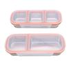 2pcs Lunch Container 700ML 600ML Leak Proof Stainless Steel Dishwasher Safe Lunch Storage Box with Compartments for