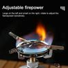 Outdoor Camping Picnic Stoves Heads Potable Foldable Gasstove Heads Adjustable Firepower Furnace